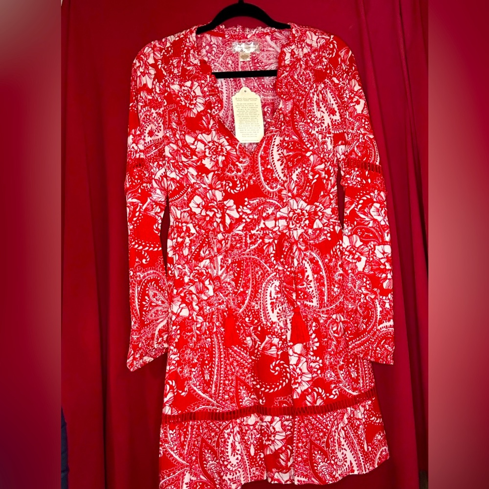 New with tags B.O.G. Collective dress.Red and white size small